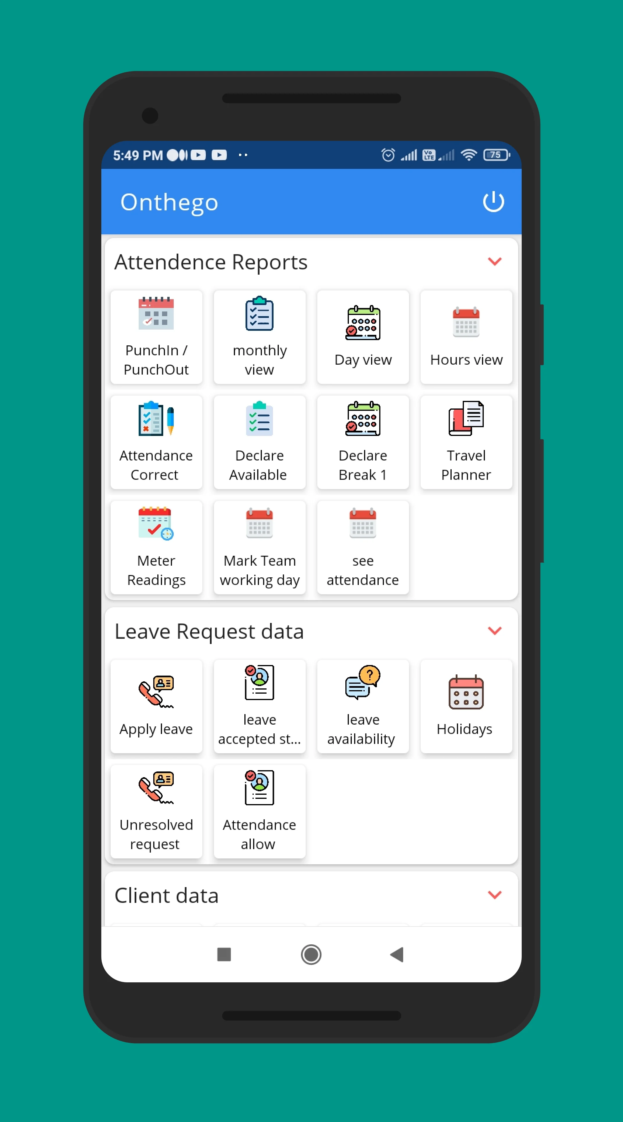 Onthego screenshot
